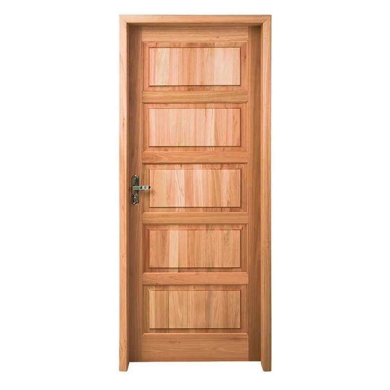Porta Montada Pp01 Em Madeira Maciça Eucalipto Cruzeiro 82cm X 210cm