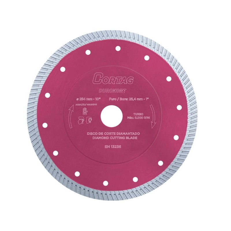 Disco De Corte Diamantado Turbo Durokort 254 Mm 62016 Cortag