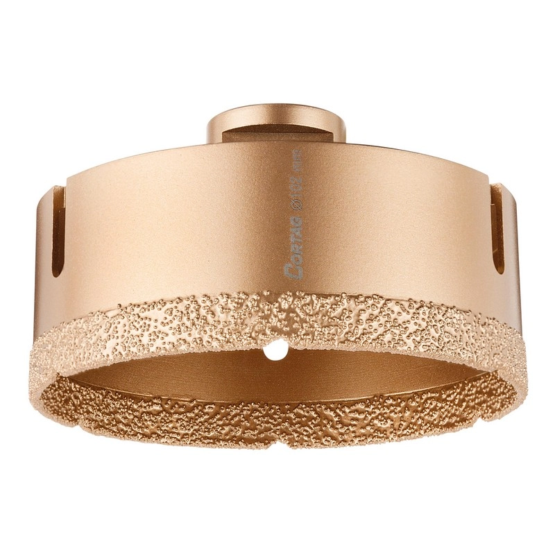 Serra Copo Diamantada P/ Esmerilhadeira 102 Mm Rosca M14 61877 Cortag