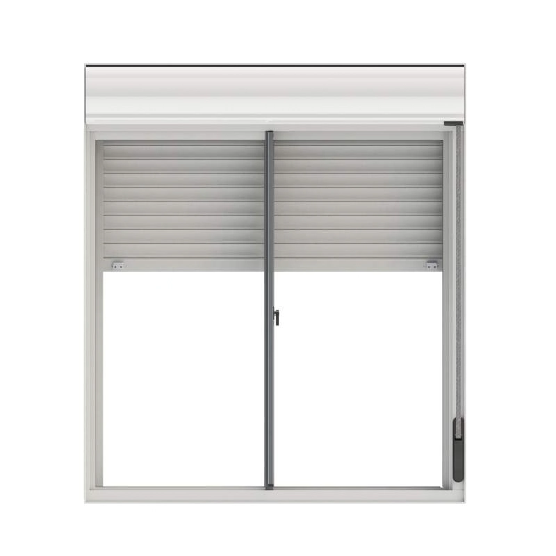 Janela Integrada Em Alumínio Giusto 120x150x10cm Branco 2 Folhas Com Vidro Alumasa