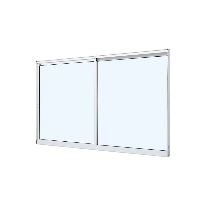 Janela De Correr Em Alumínio Branco Duraline Fix 100x100x6cm 2 Folhas Direita Jap