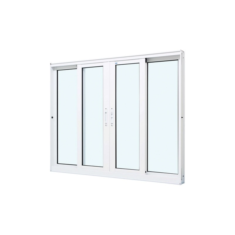 Janela De Correr Em Alumínio Branco Perfecta Max 100x120x8cm 4 Folhas Jap