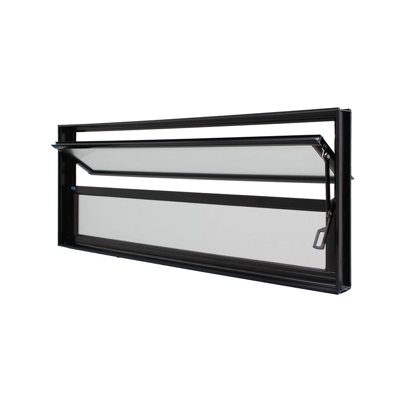Janela Basculante Em Alumínio Preto Caribe Max 40x60x6cm 2 Folhas Jap