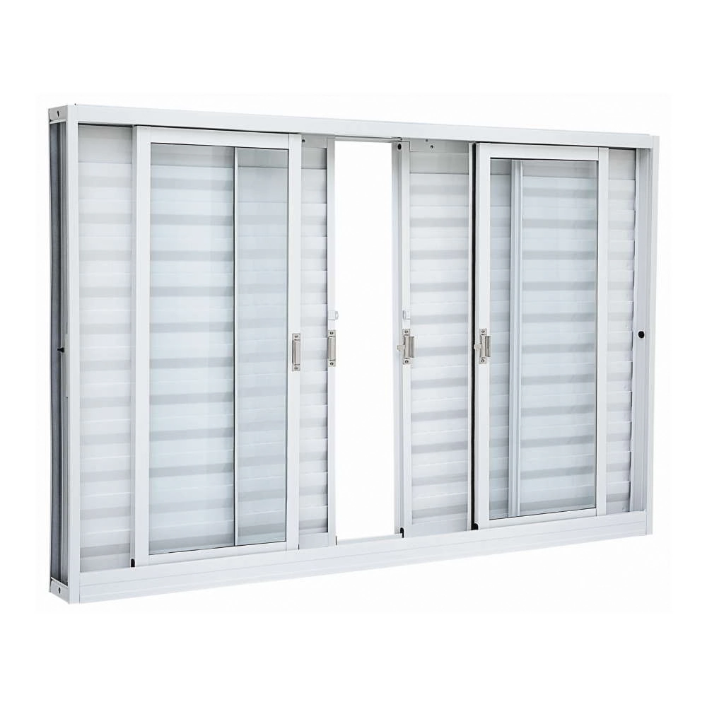 Janela Veneziana Em Aço 100 X 150 X 12 Cm 6 Folhas Kompacta Sasazaki