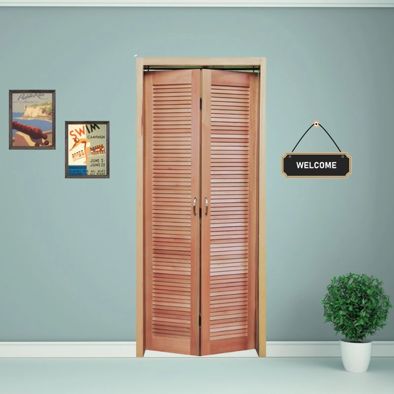 Porta Camarão Completa Veneziana Kit Preto 92x210cm Em Madeira Maciça Cedro Arana