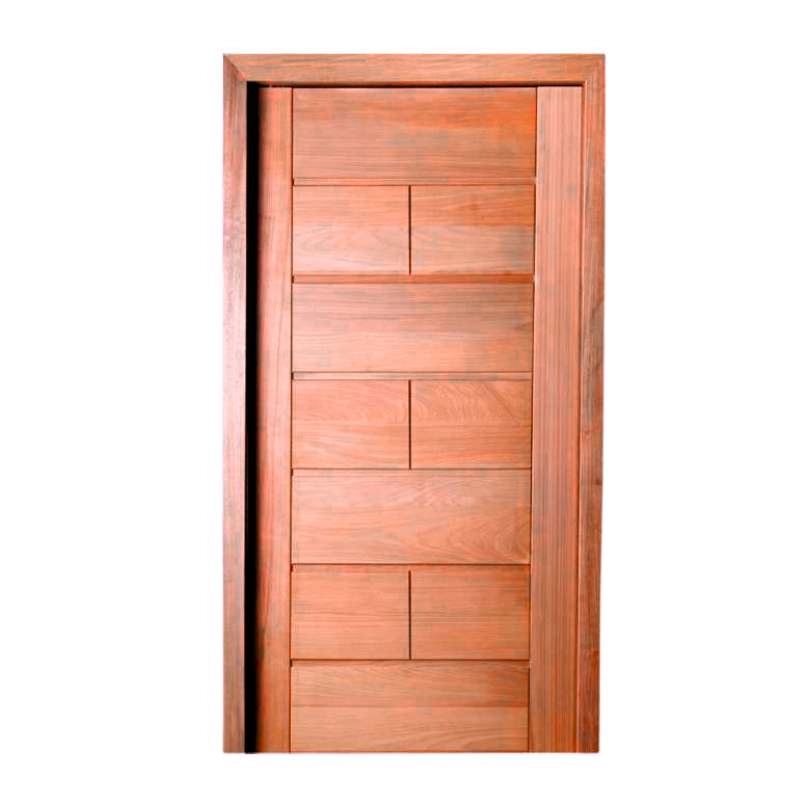 Porta Malta Em Madeira Maciça Angelim Uniqdoor  80cm X 210cm