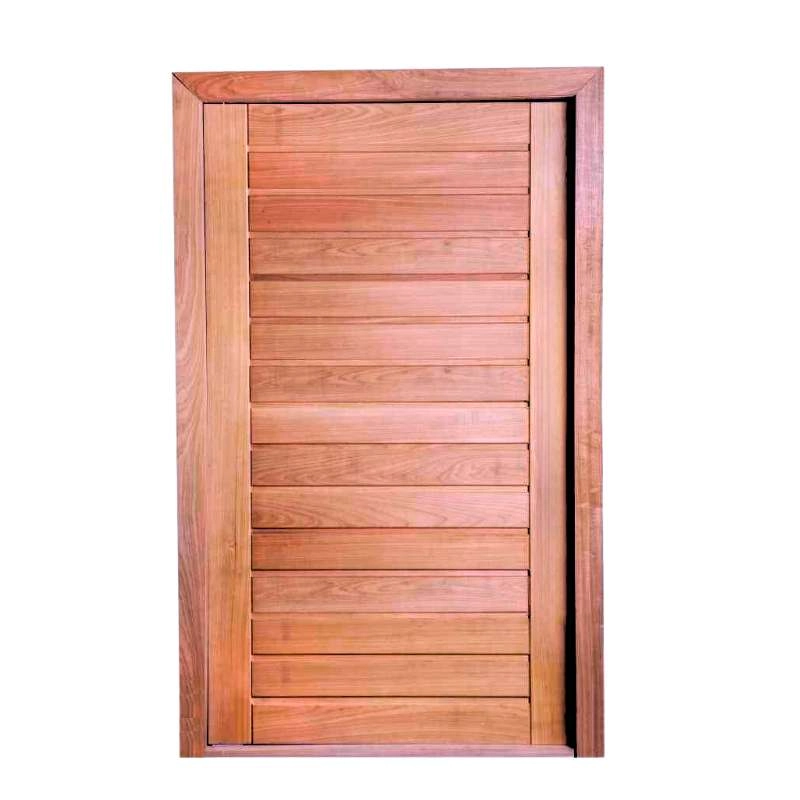 Porta Paris Em Madeira Maciça Angelim Uniqdoor  110cm X 210cm