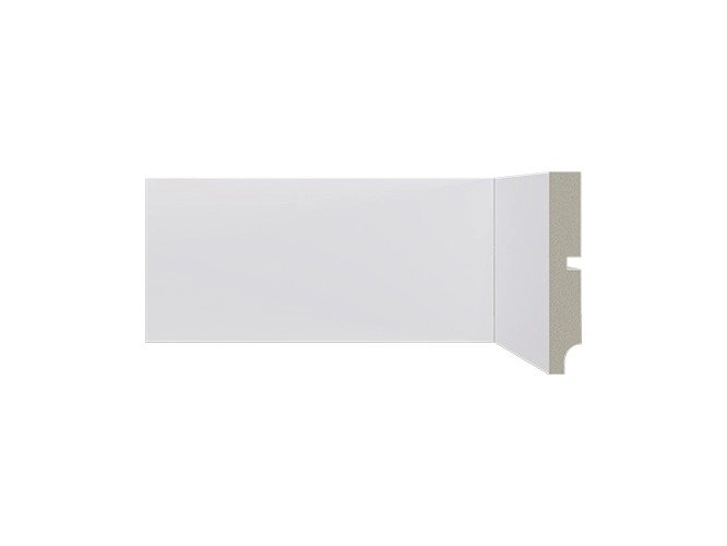 Rodapé De Poliestireno 547 Branco 10cm Santa Luzia