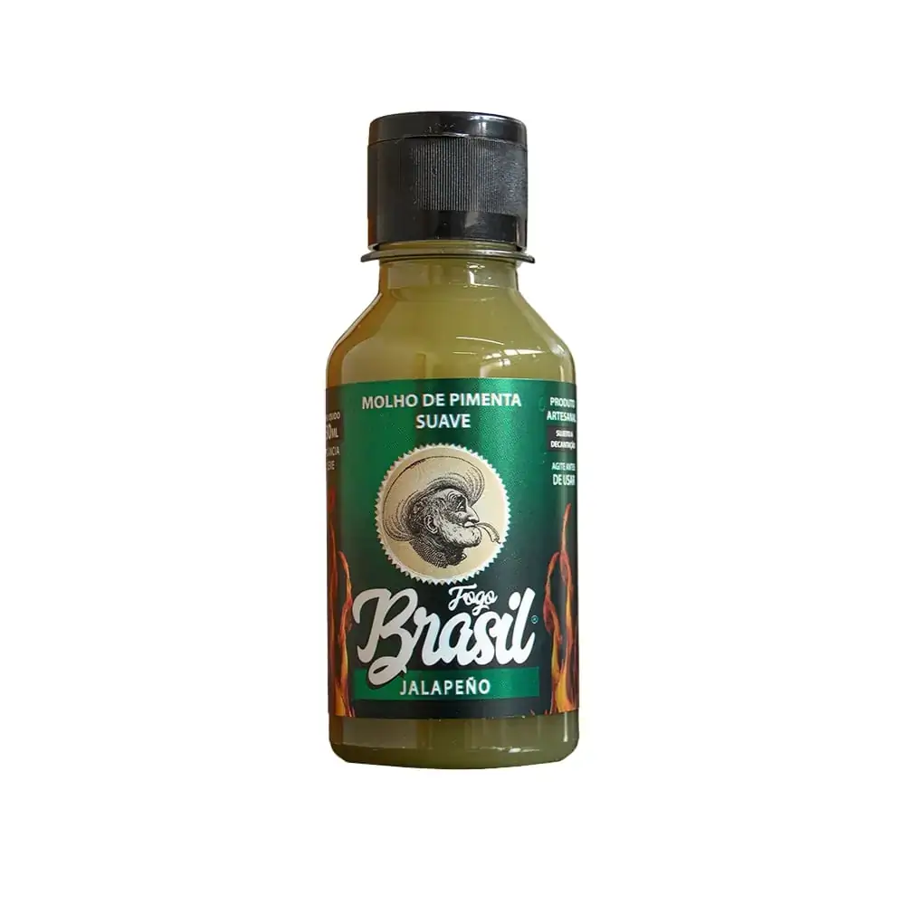 Molho De Pimenta Suave Jalapeño 130ml Fogo Brasil