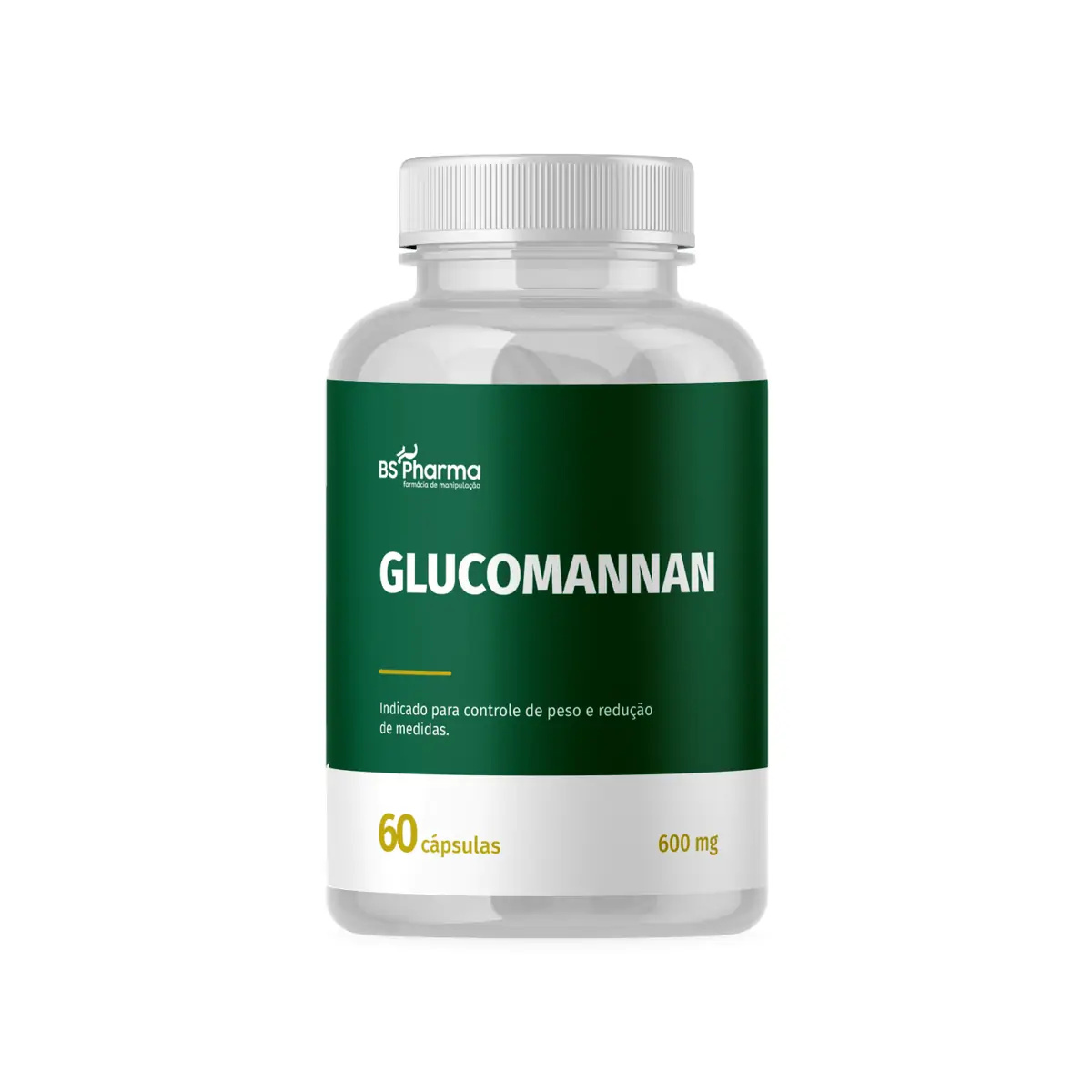 Glucomannan 600 mg 60 Cápsulas BS Pharma