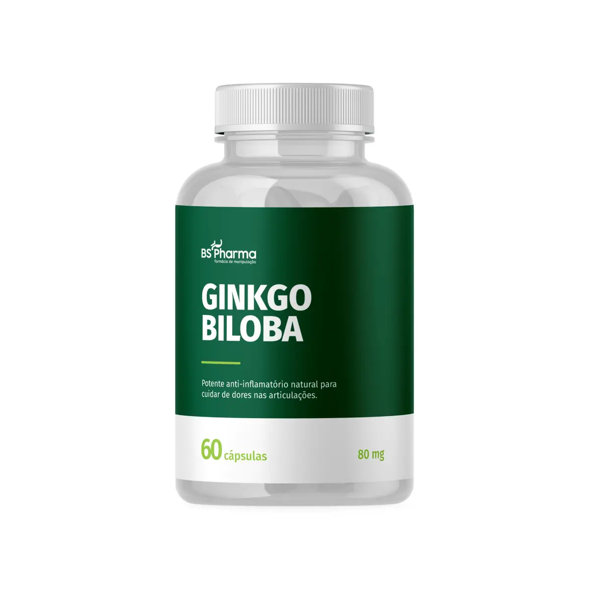 Ginkgo Biloba 80 mg 60 Cápsulas BS Pharma