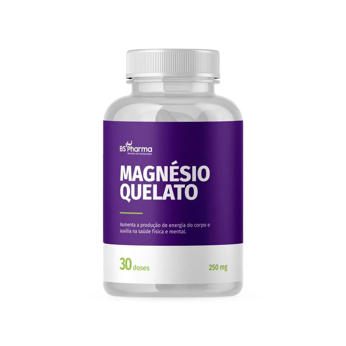 Magnésio Quelato 250 mg 30 Doses BS Pharma