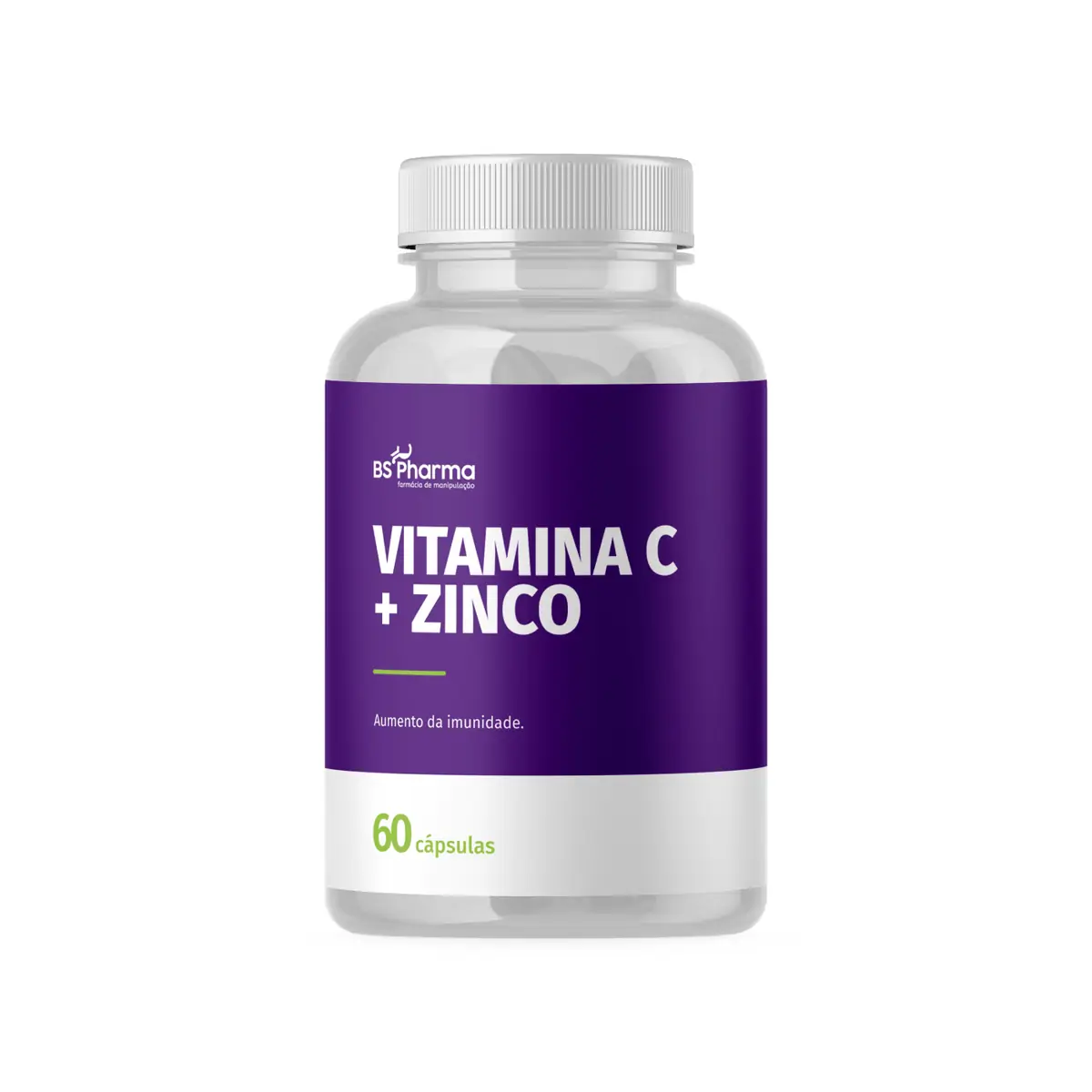 Vitamina C + Zinco BSPharma 60 Cápsulas BS Pharma