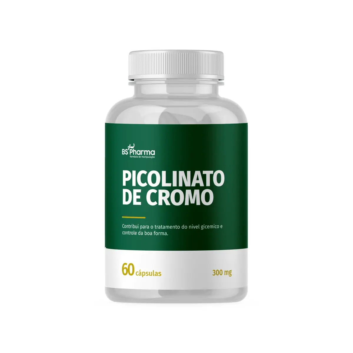 Picolinato de Cromo 300mcg 60 Cápsulas BS Pharma