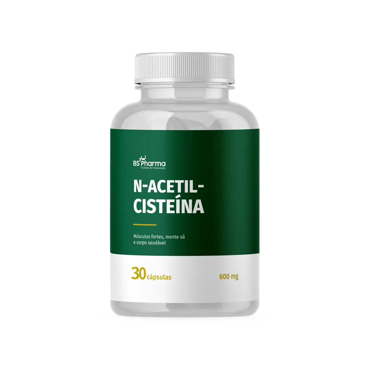 N Acetilcisteína NAC 600 mg 30 Cápsulas BS Pharma