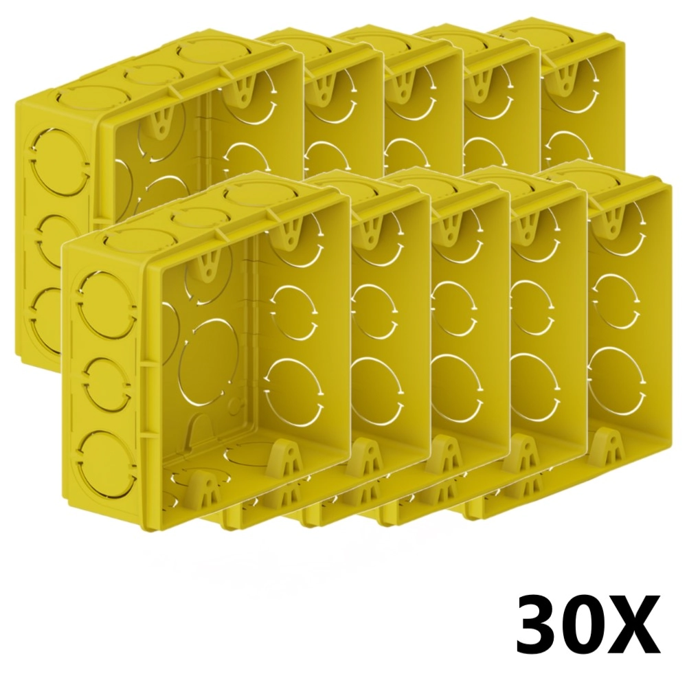 Kit 30 Caixa De Luz Embutir 4x4 Parede Reforçada Tigre