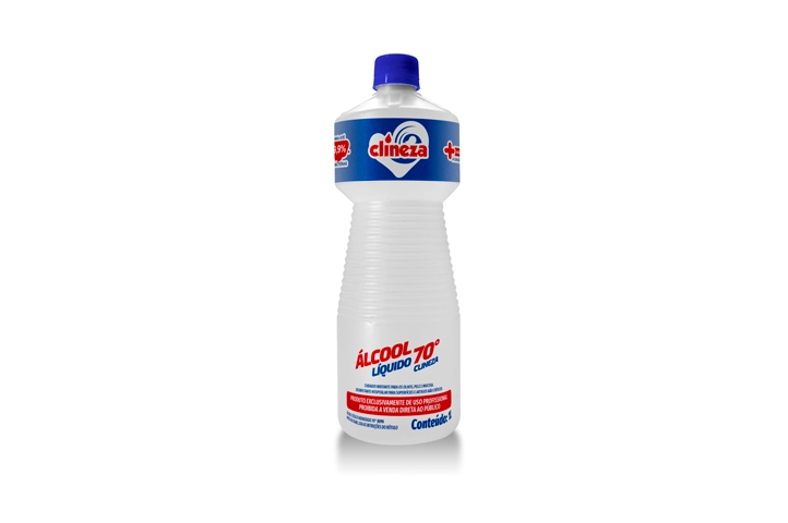 Alcool Clineza 1l Liquido 70 Inpm