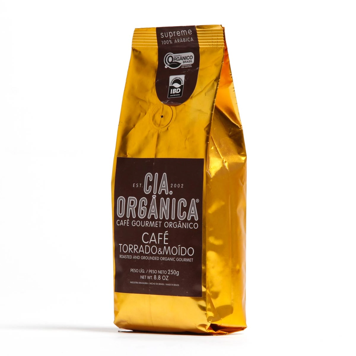 Cafe Torrado E Moido Valvula 250g Cia Organica