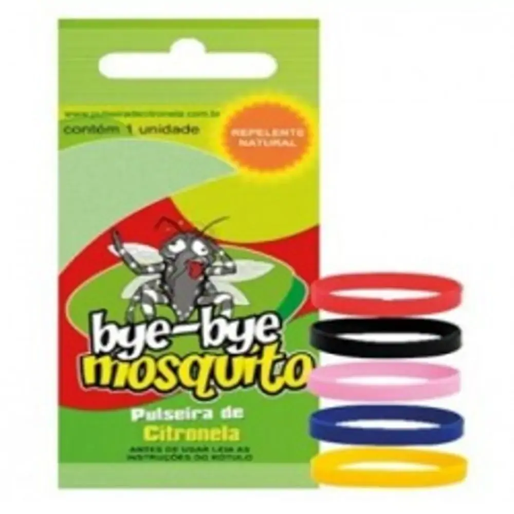 Pulseira De Citronela Bye Bye Mosquito Embalagem