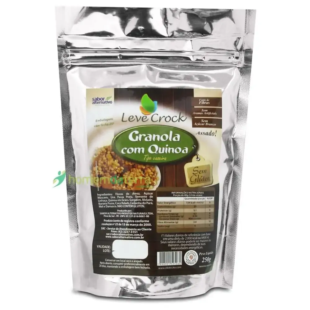 Granola Sem Gluten Quinoa 250g Sabor Alternativo