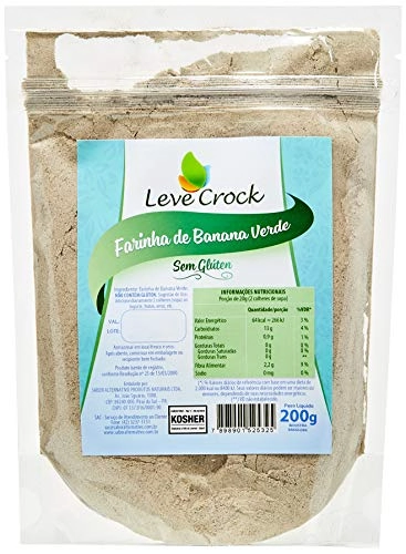 Farinha de Banana Verde Sem Glúten Leve Crock 200g