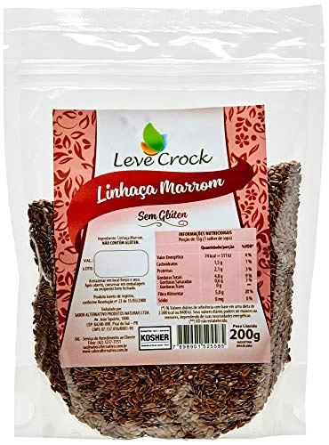 Linhaça Marrom Sem Glúten Leve Crock 200g