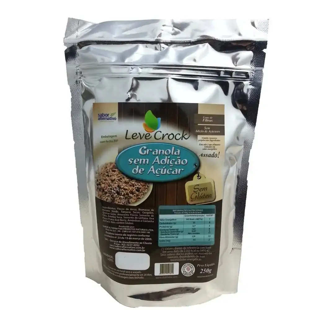 Granola S Gluten S Açucar 250g Leve Croc