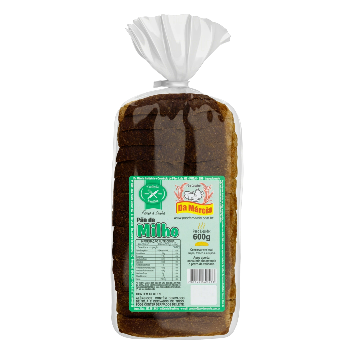 Pão Caseiro Milho Da Márcia Pacote 600g