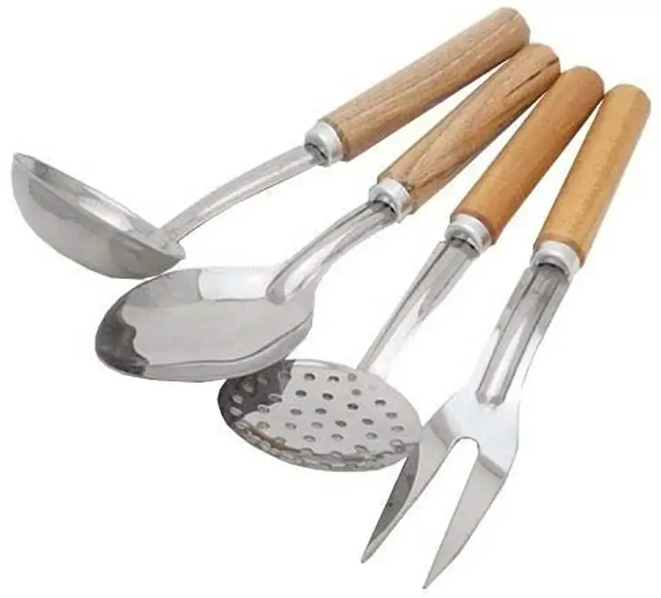 Conjunto Utensilios Inox 4pcs