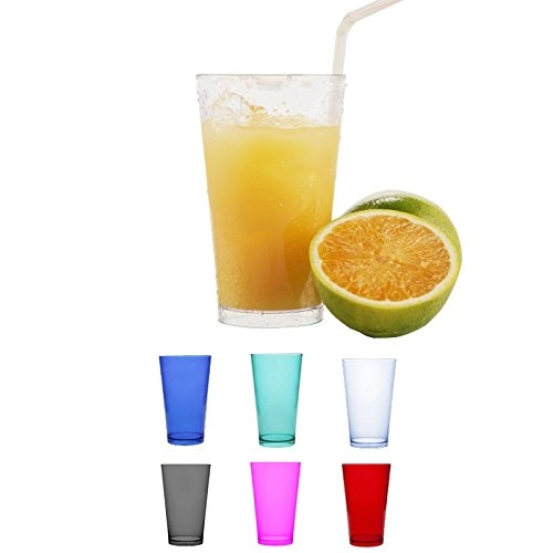 Copo Suco Sortidos Acrilico 500ml Ref.129