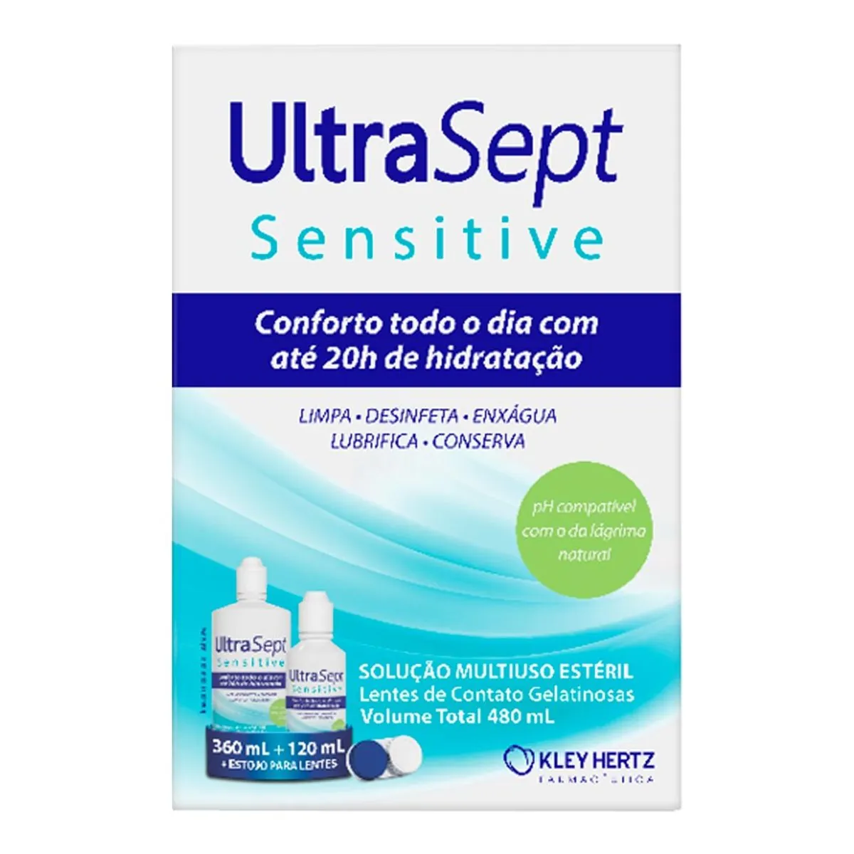 Kit Ultrasept Sensitive 360ml 120ml Hertz