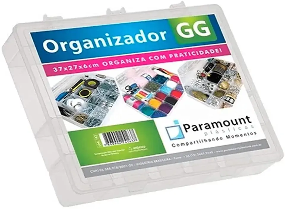 Box Organizador Gg 37x27x6cm Ref/21123 Paramo