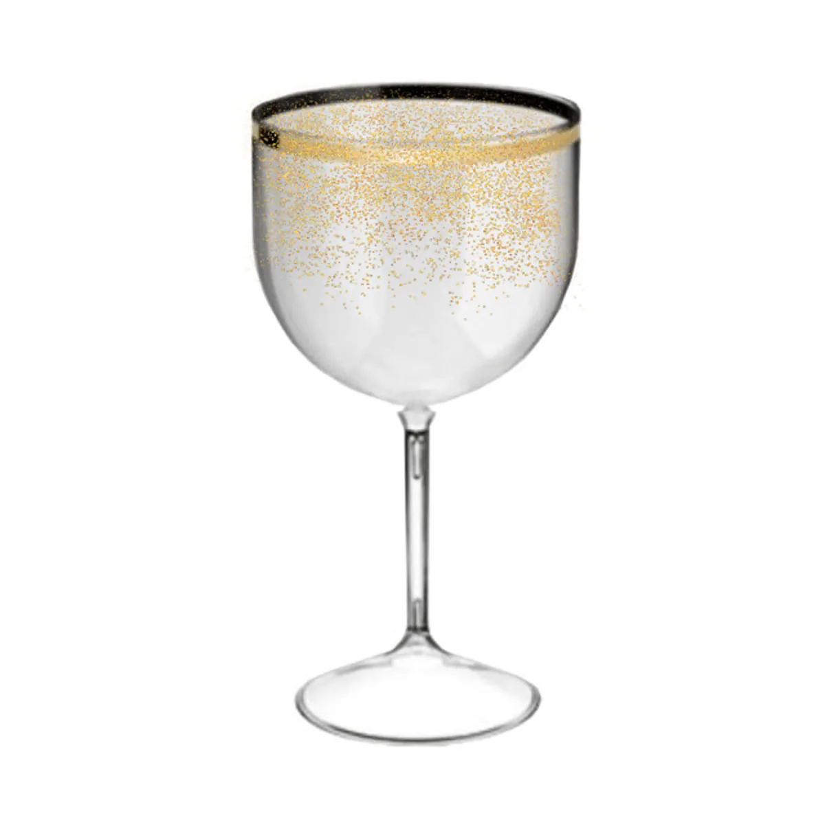 Taça Acrílica de Gin Bezavel Glitter 600 ml