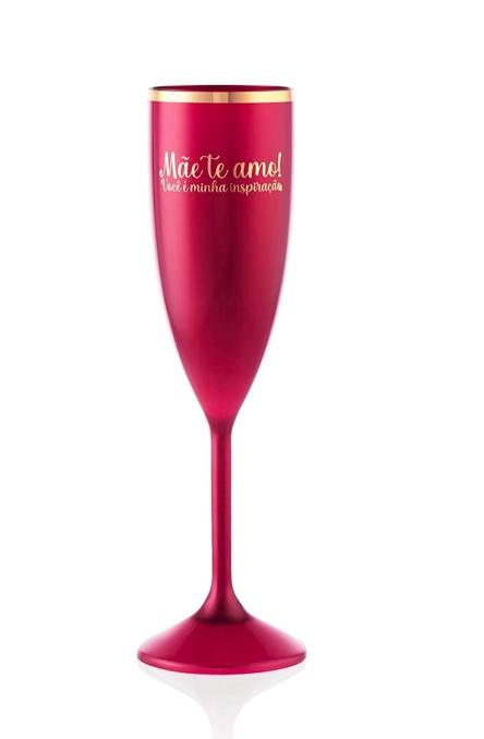 Taca Espumante 180ml Marsala Borda Ouro Dia Das Maes Rf 4428