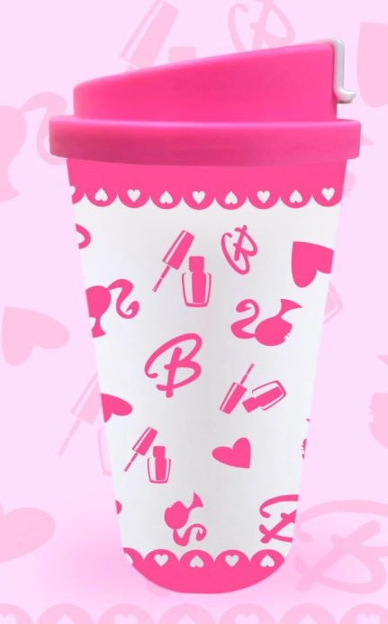 Copo Barbie C/tampa Rosca 600ml Ref.4577
