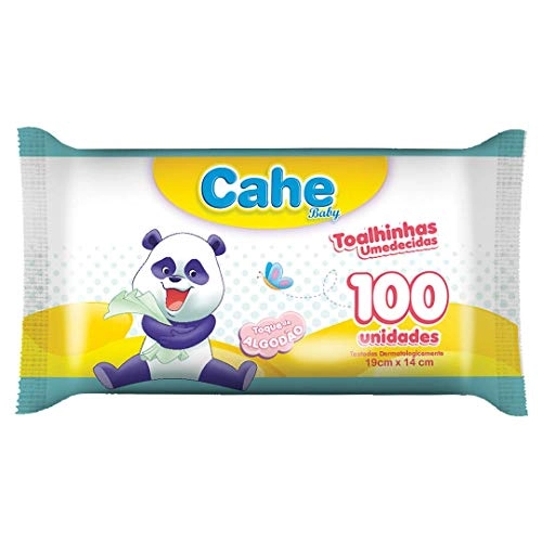 Lenco Umedecido Cahe 100unidade