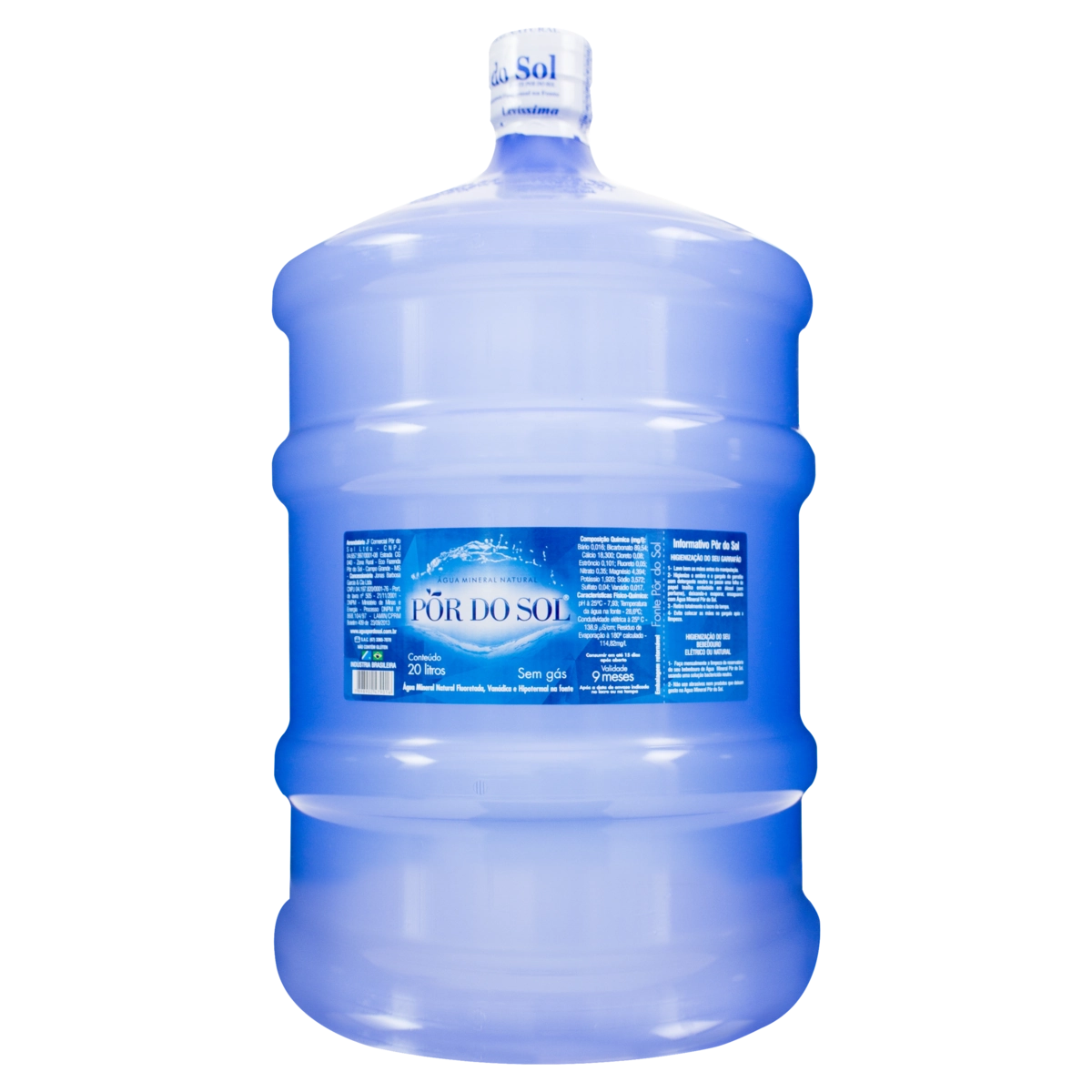 água Mineral Natural Sem Gás Pôr Do Sol Galão Retornável 20l