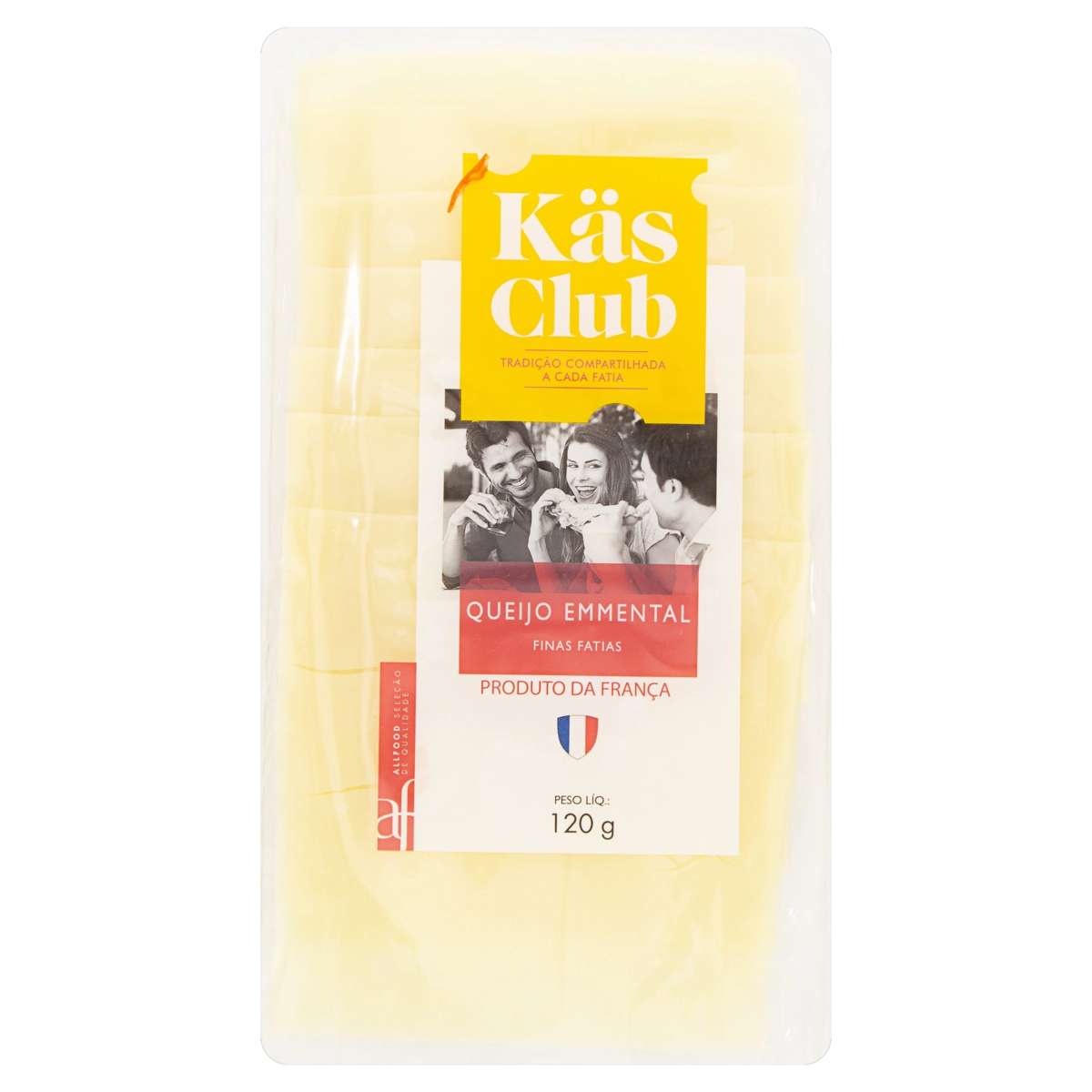 Queijo Emmental Fatiado Käs Club 120g