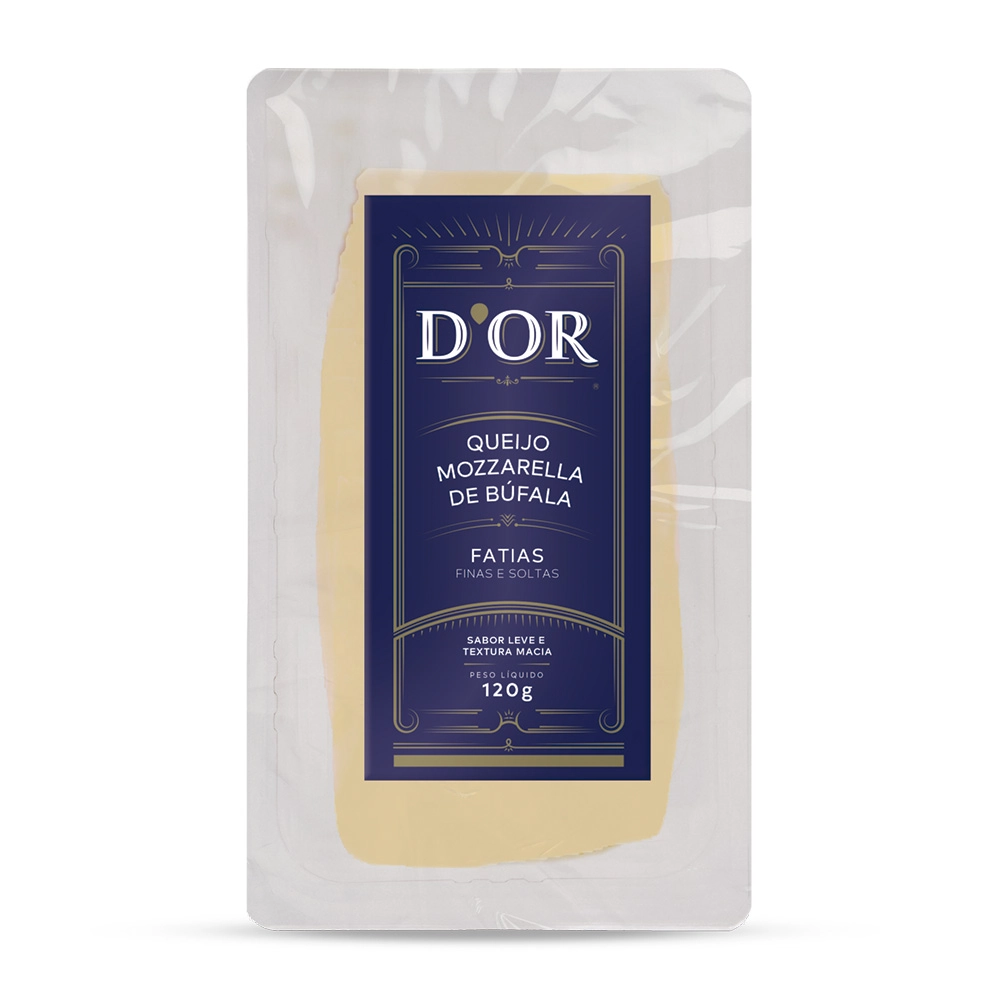 Queijo Mozzarella De Búfala Fatiada Dor 120g
