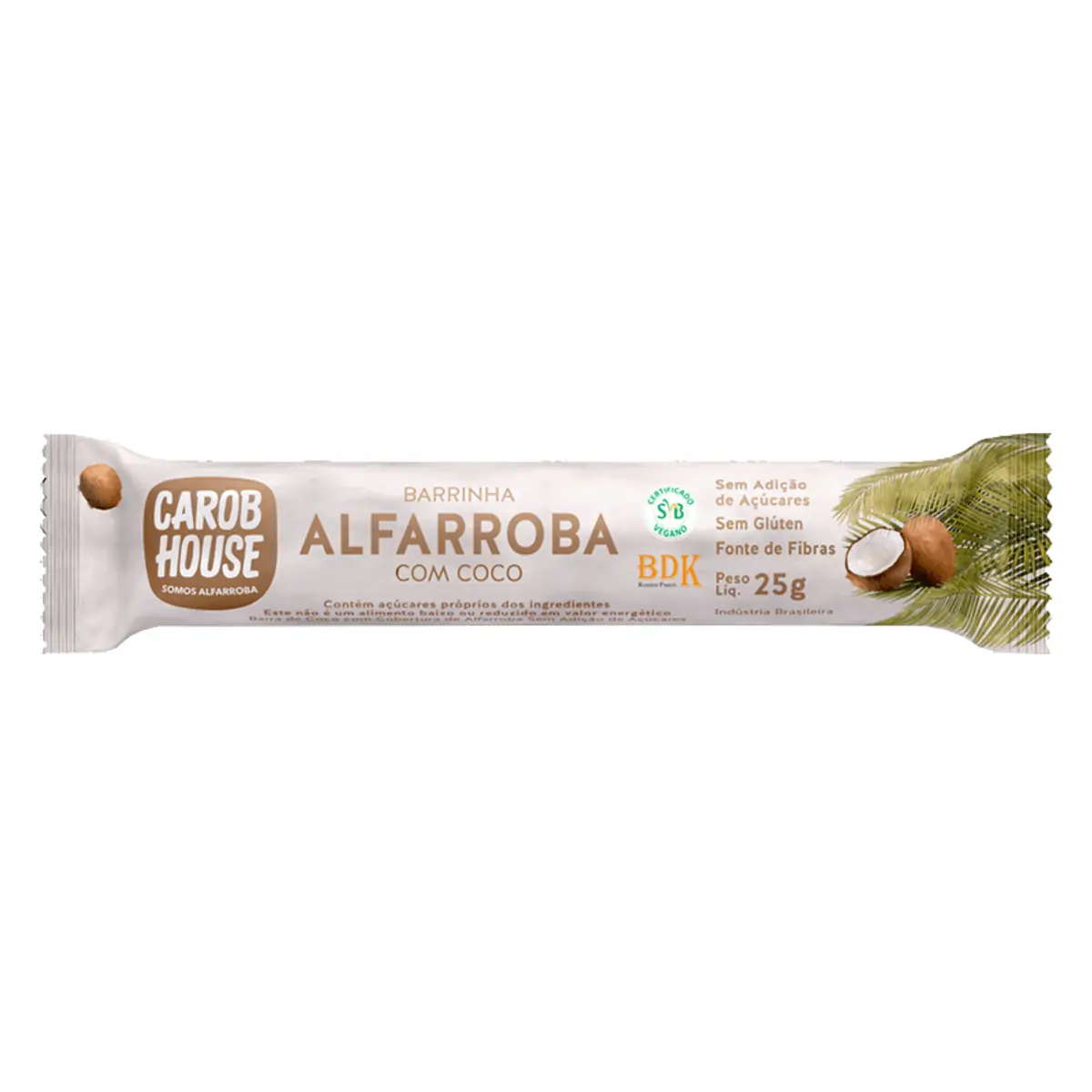 Barra Alfarroba e coco com 25 g