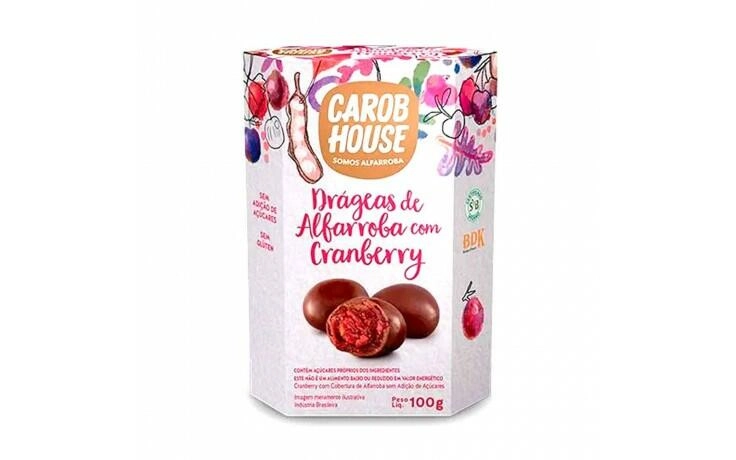 Drágeas de Alfarroba com Cranberry Carob House
