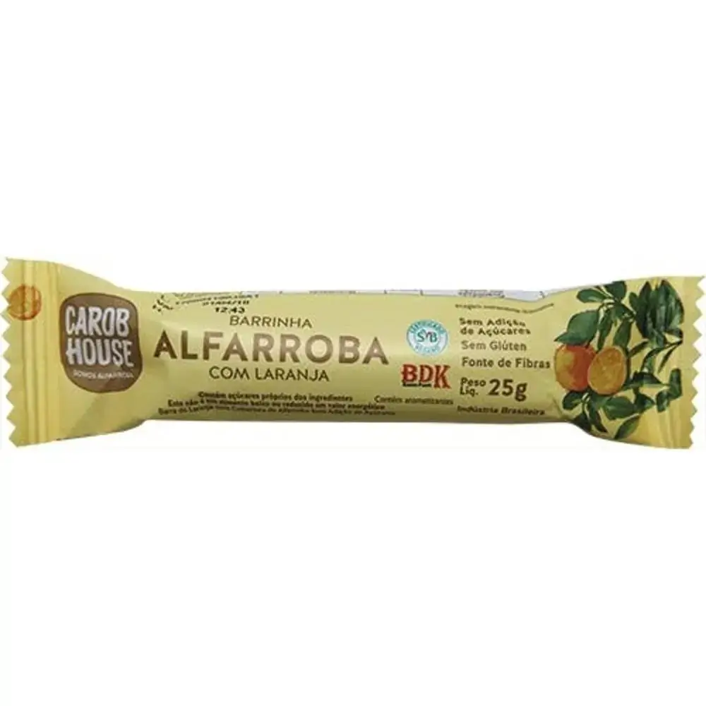Display De Alfarroba Com Laranja 25g