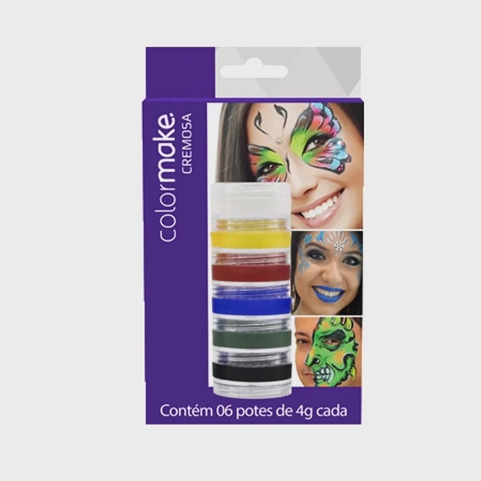 Colormake T. Facial Cremosa 6 Cores Kit R.0502
