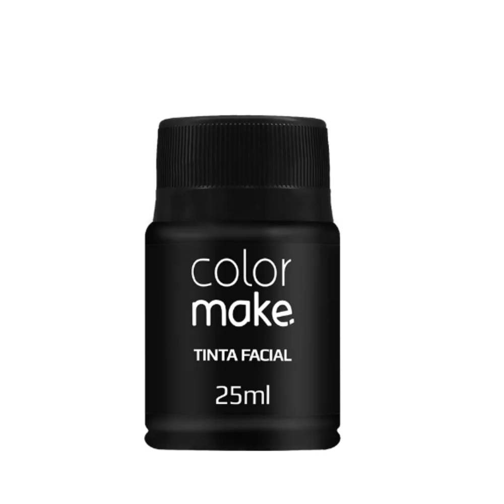 Tinta Maquiagem Liquida 25ml 1306 Preto Atacado Ind Unid Color Make