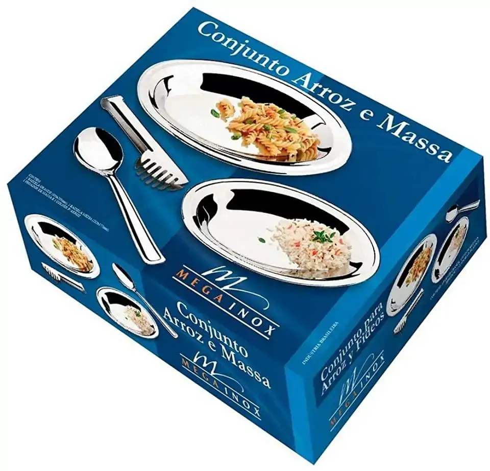 Conjinox P/arroz/massa 4pcs