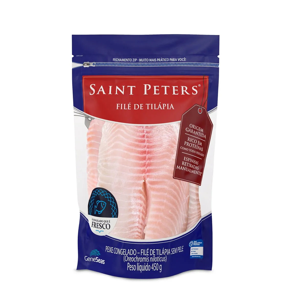 File De Tilapia Congelado 450g Saint Peters
