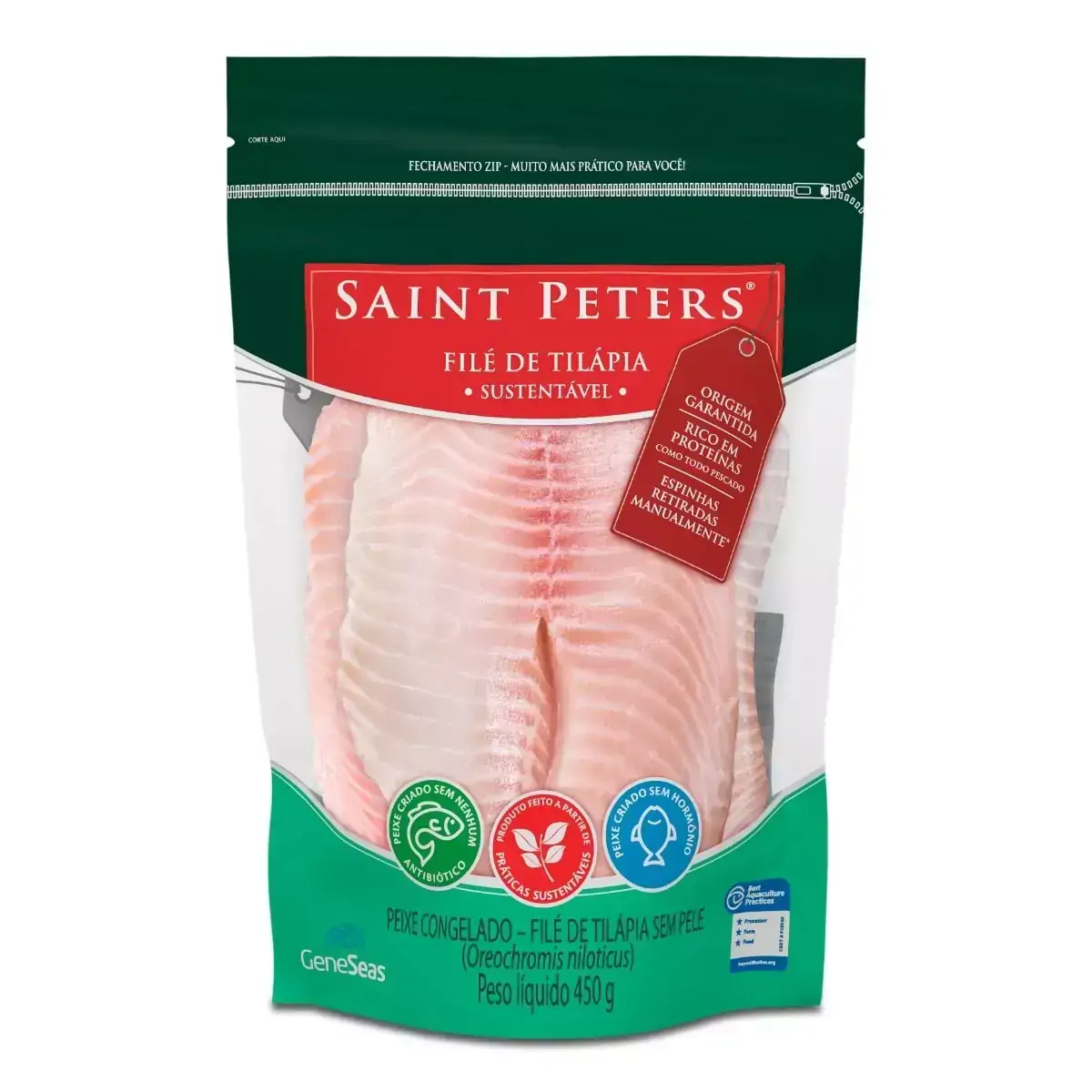Filé Saint Peters Congelado Sustentável 450g