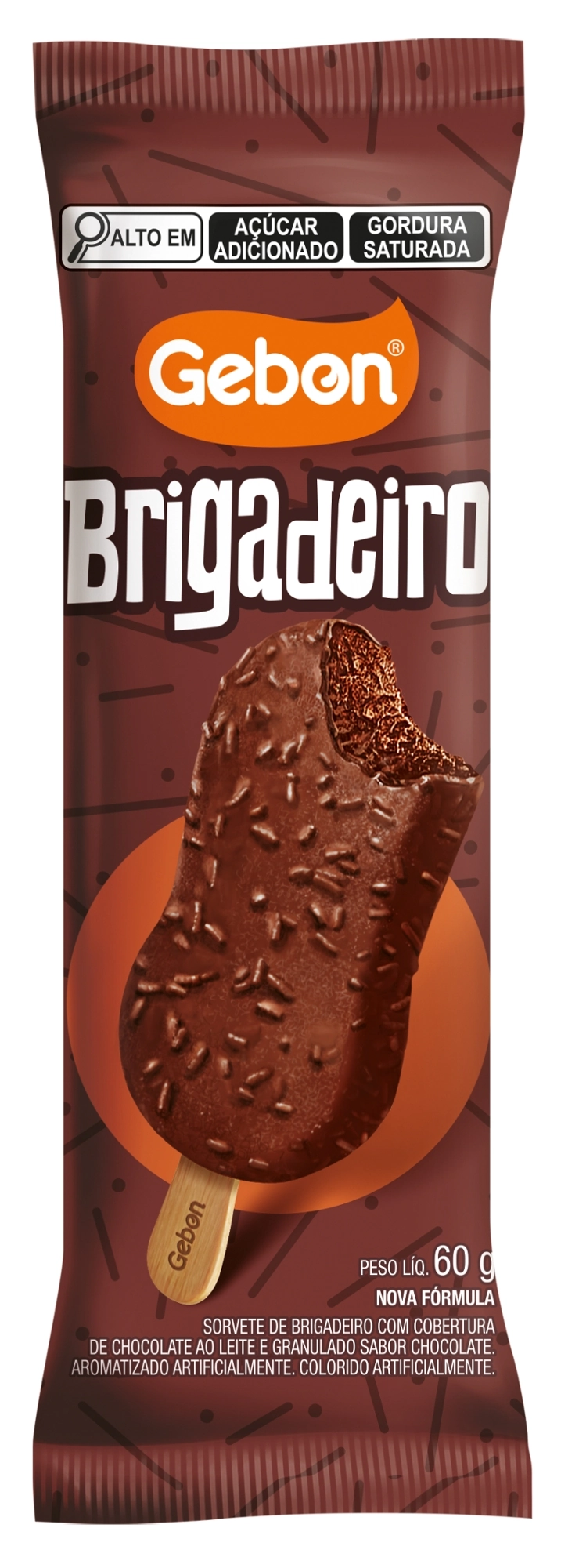 Sorvete Gebon Pal.esp.brigadeiro
