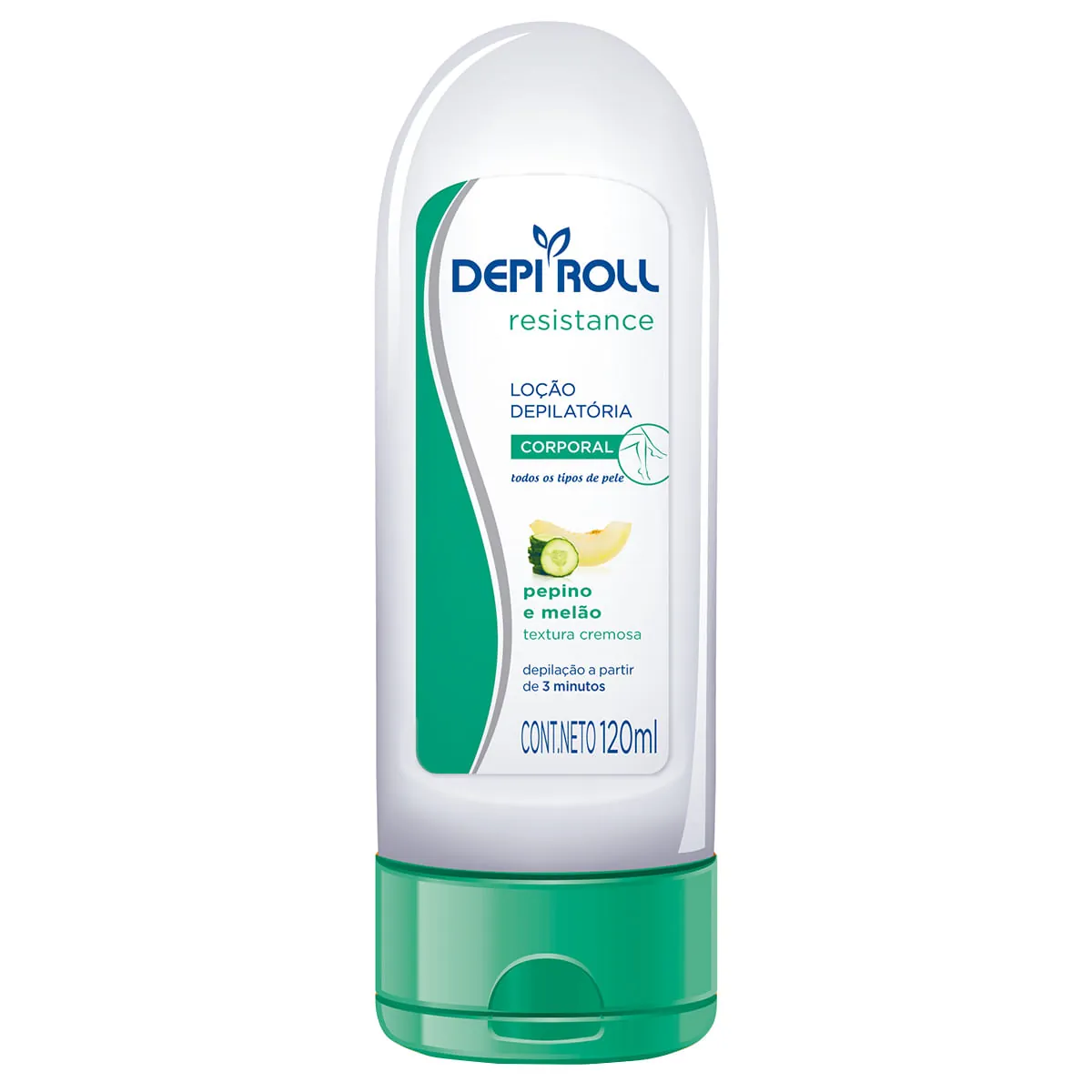 Loção Depilatória Corporal Pepino e Melão Depi Roll 120ml