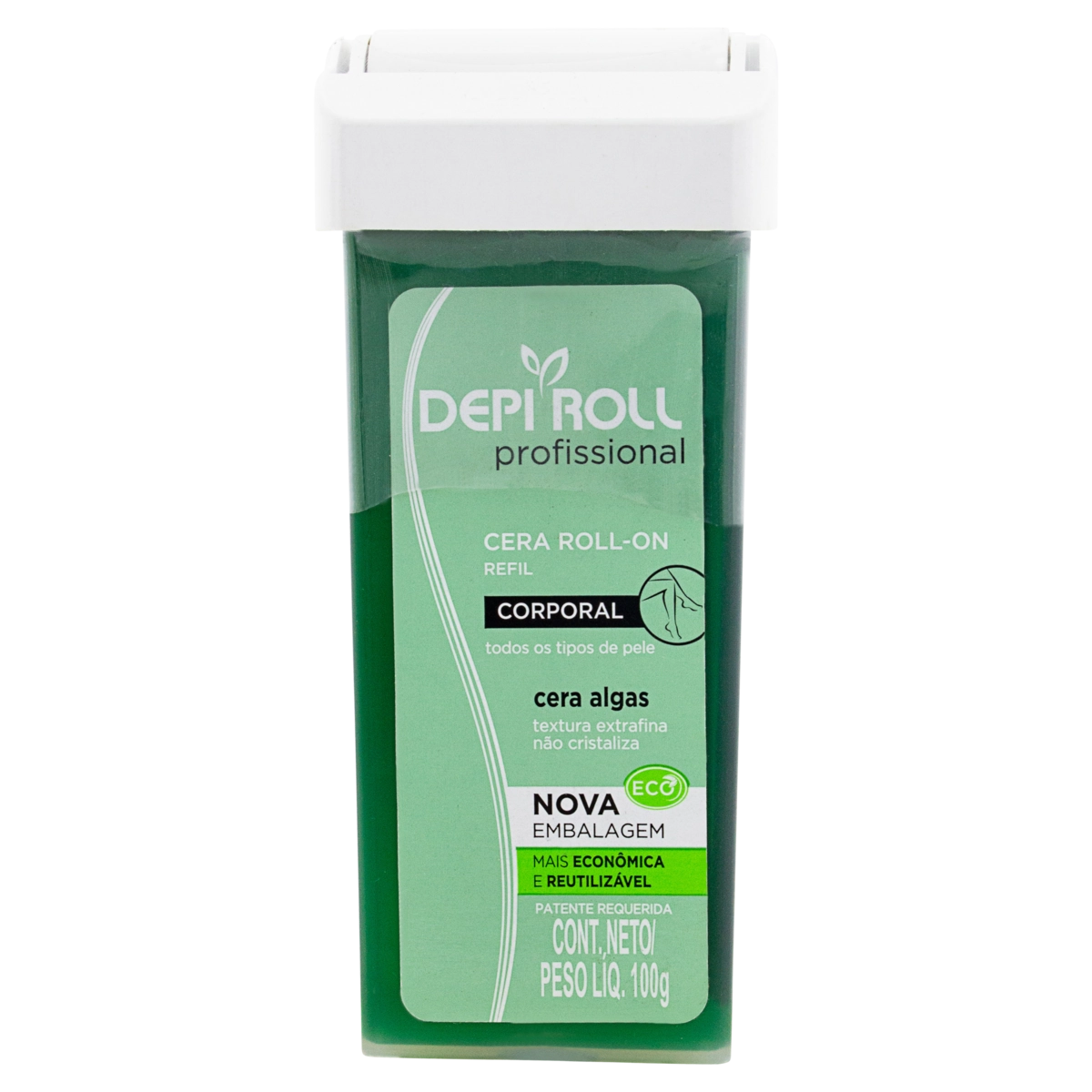 Cera Depilatória Roll On Algas Corporal Depi Roll Profissional 100g Refil